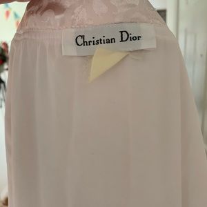 Christian Dior Long Pink Satin House Coat